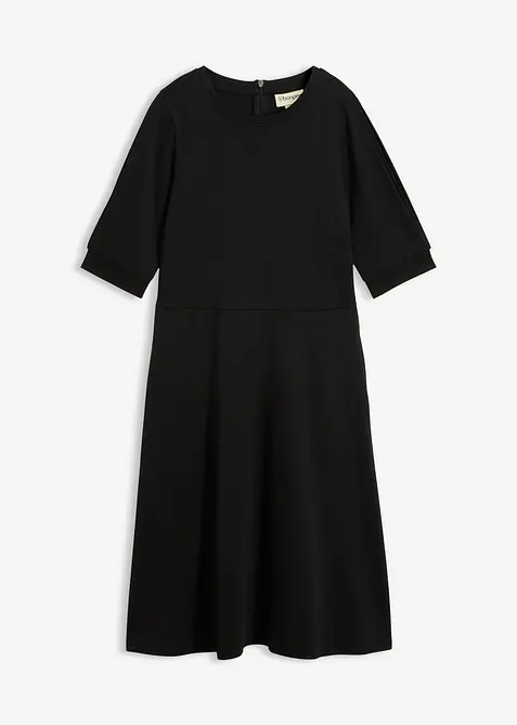 Kl&auml;nning i tjock trik&aring; av ekologisk bomull, bonprix