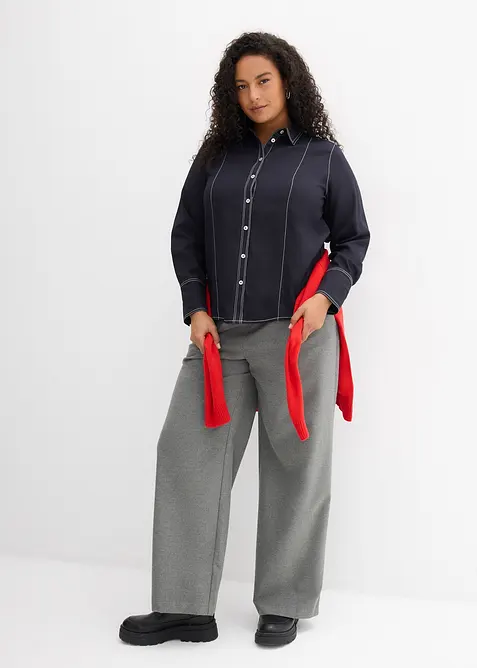 Blus av mjuk viskos, bonprix