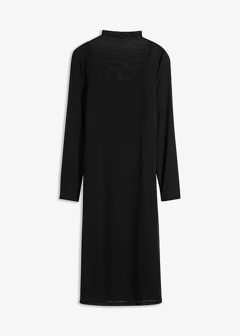 Jerseykl&auml;nning med mesh, bonprix