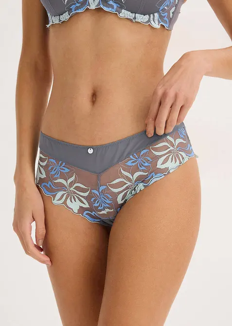 Hipstertrosa med skirt broderi, bonprix