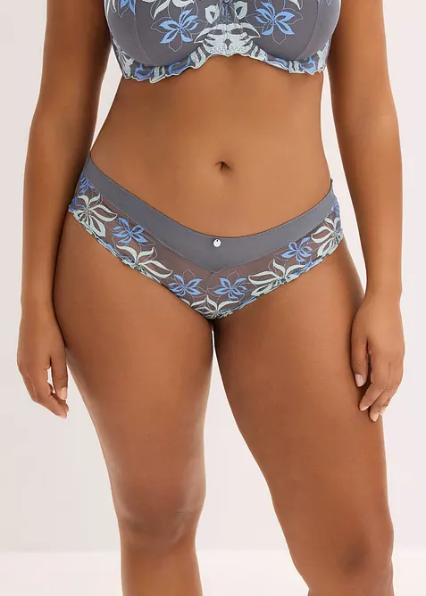 Hipstertrosa med skirt broderi, bonprix