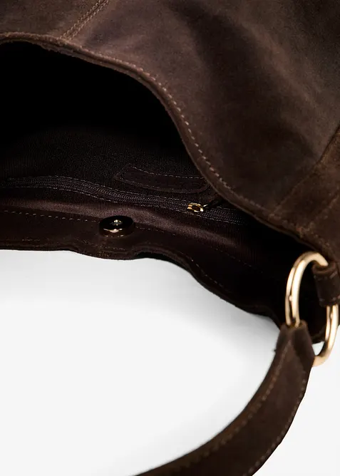 Skinnv&auml;ska i mocka med dekorativ rem, bonprix