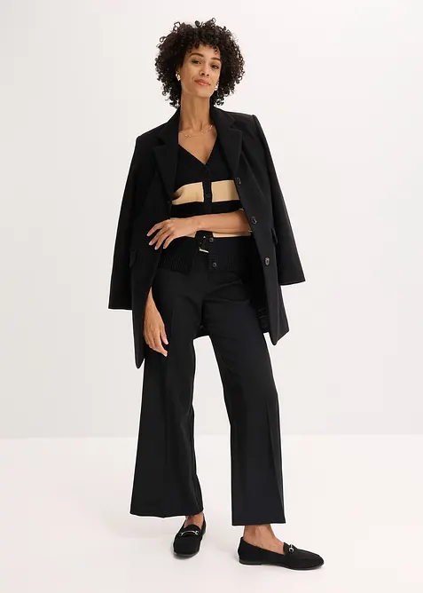 Randig bomullscardigan, bonprix