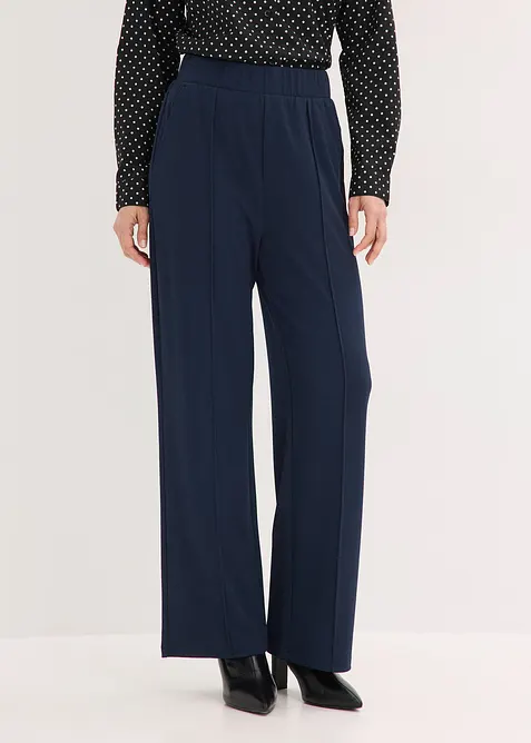 Dra p&aring;-byxa i stadig interlock, bonprix