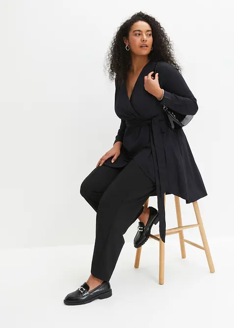 Dra p&aring;-byxa i stadig interlock, bonprix