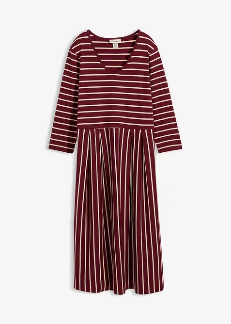 Mellanl&aring;ng jerseykl&auml;nning i bomull, bonprix