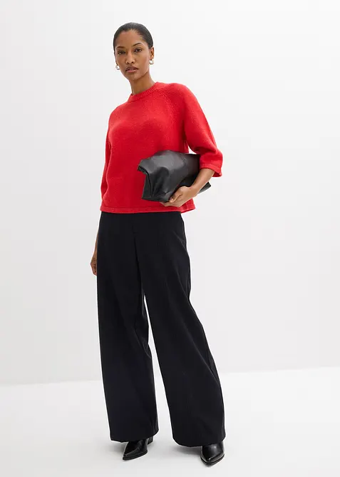 Stickad oversizetopp, bonprix