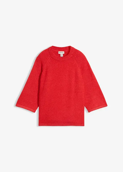 Stickad oversizetopp, bonprix