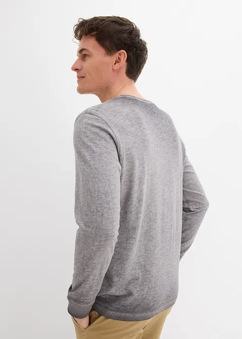 L&aring;ng&auml;rmad T-shirt i ekologisk bomull (2-pack), bonprix