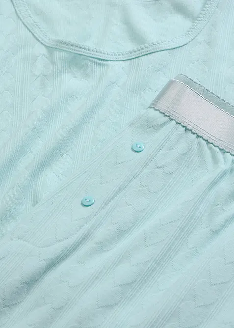 Tunn pyjamas med hj&auml;rtm&ouml;nster, bonprix