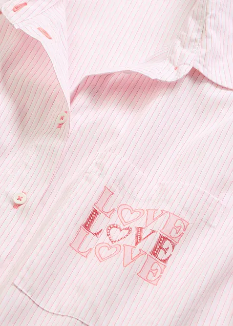 V&auml;vd nattskjorta i oversizemodell av bomull, bonprix