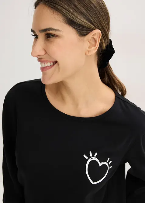 Pyjamas av mjuk bomull, bonprix