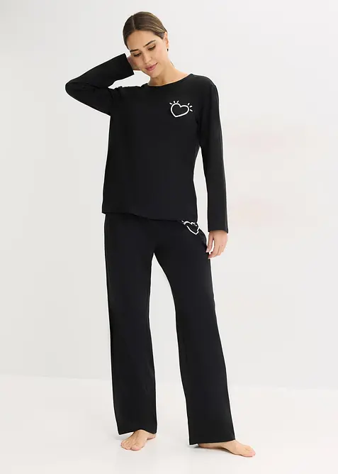Pyjamas av mjuk bomull, bonprix
