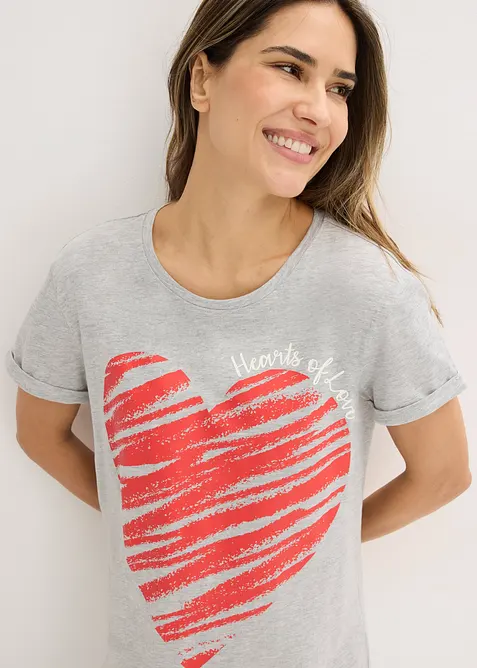 Nattlinne i bomull (2-pack), bonprix