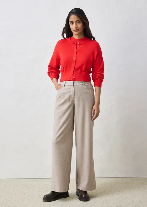 Cardigan med sidenandel, bonprix