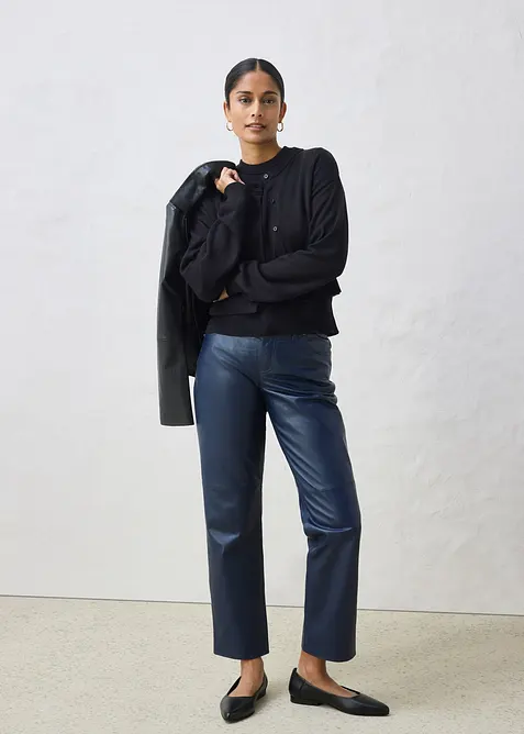 Cardigan med sidenandel, bonprix