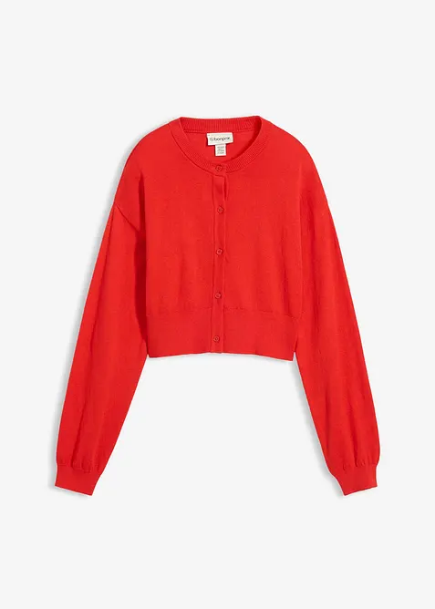 Cardigan med sidenandel, bonprix