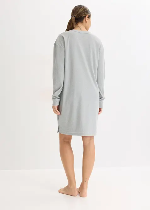 Mjuk kl&auml;nning i ribbstickat material, bonprix