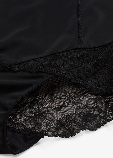 Formande trosa med medelh&ouml;g, formande effekt och spets, bonprix