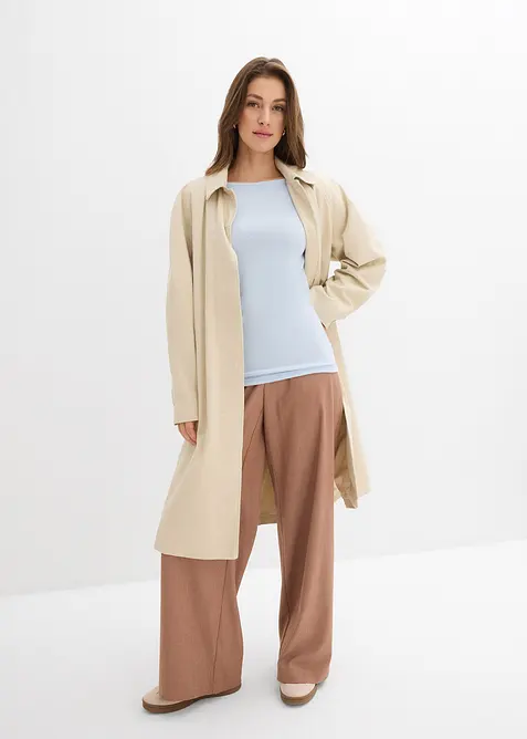 L&aring;ng&auml;rmad topp av viskosmix, bonprix