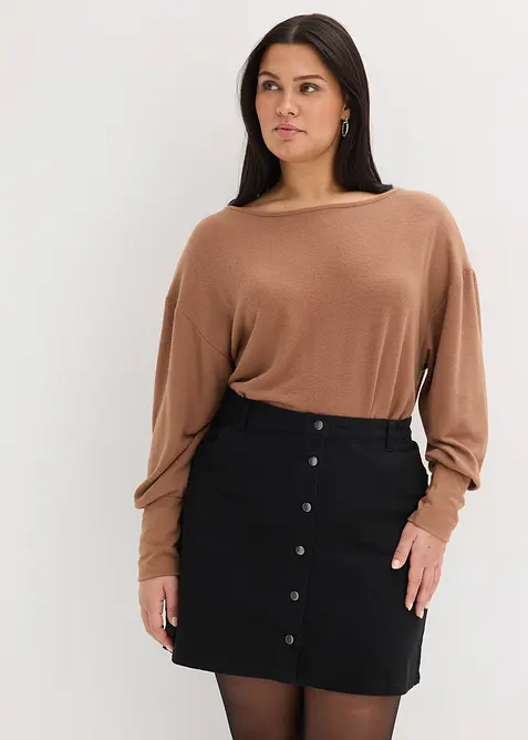 L&aring;ng&auml;rmad topp av viskosmix, bonprix