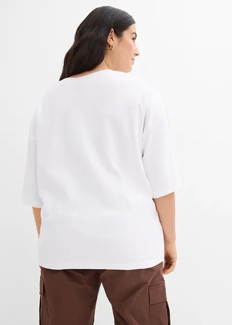 Oversizetopp i ekologisk bomull, bonprix