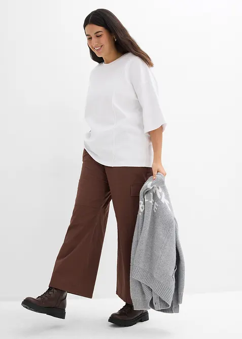 Oversizetopp i ekologisk bomull, bonprix