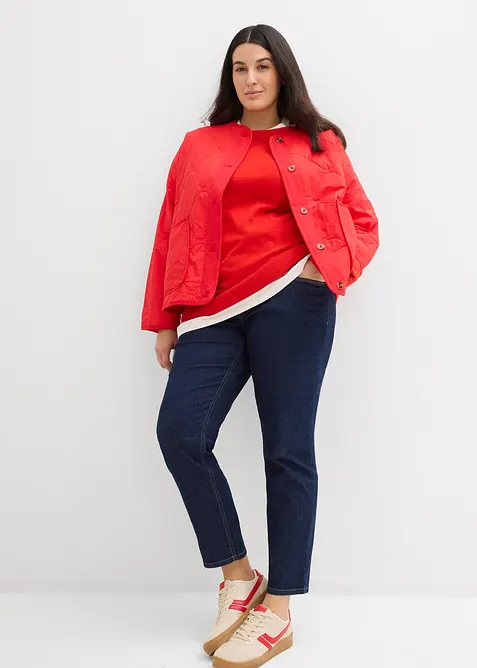 Slim Fit Jeans, Mid Waist, ekologisk bomull, bonprix