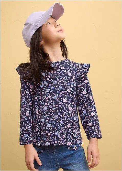 L&aring;ng&auml;rmad topp av ekologisk bomull (3-pack), bonprix