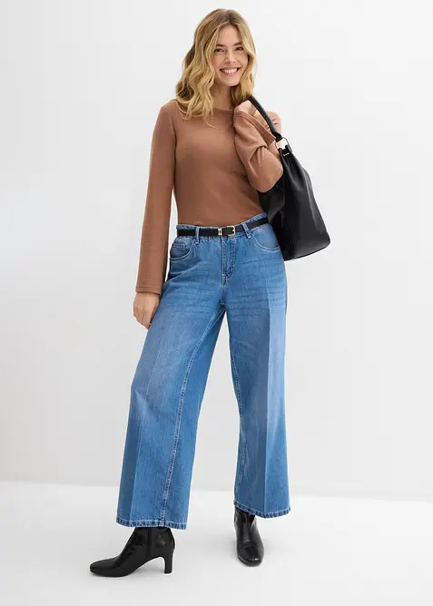 L&aring;ng&auml;rmad topp av viskosmix, bonprix