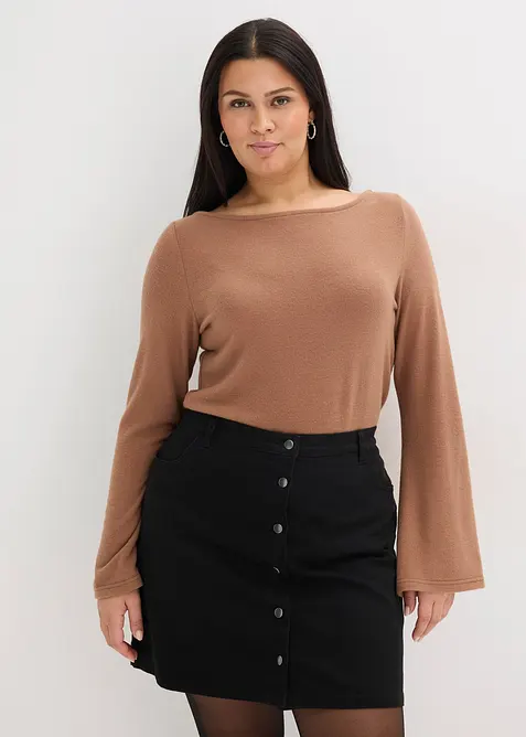 L&aring;ng&auml;rmad topp av viskosmix, bonprix