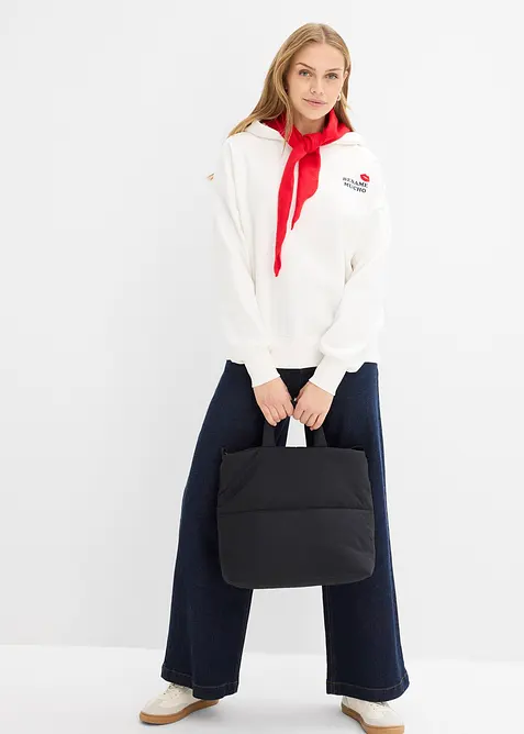 Oversizesweatshirt med huva, bonprix