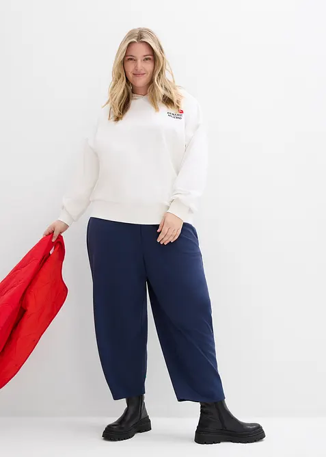 Oversizesweatshirt med huva, bonprix