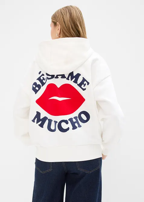 Oversizesweatshirt med huva, bonprix