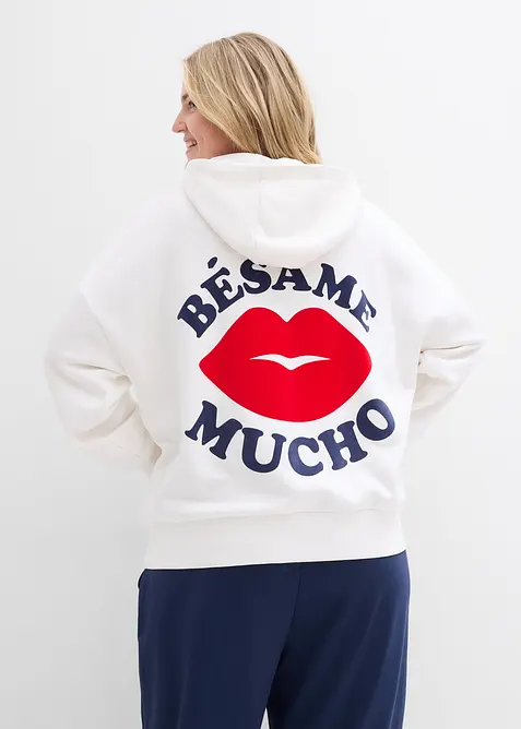 Oversizesweatshirt med huva, bonprix