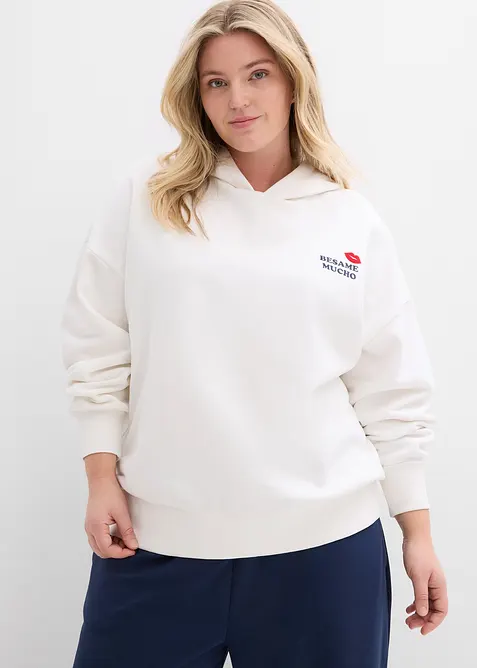 Oversizesweatshirt med huva, bonprix