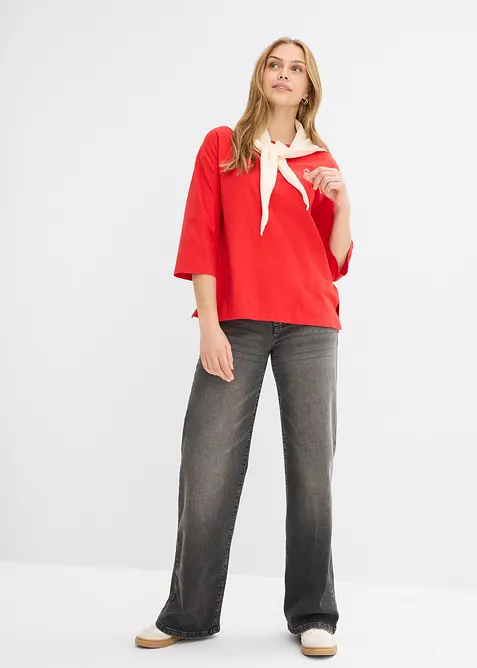 Topp i "boxy" modell av ren bomull, bonprix