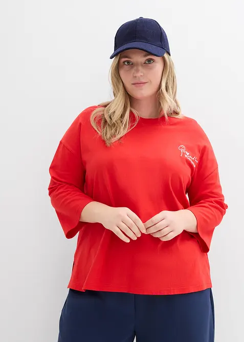 Topp i "boxy" modell av ren bomull, bonprix