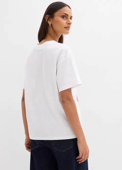 Oversizetopp av elastisk bomullsmix, bonprix