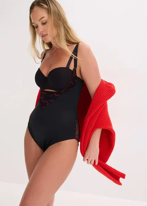 Body med spets och l&auml;tt formande effekt, bonprix