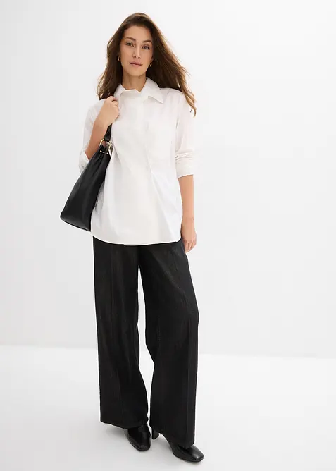 L&aring;ng blus av bomull, bonprix