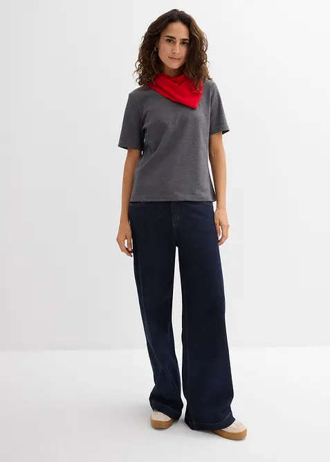 Topp av stabil jersey av ekologisk bomull (2-pack), bonprix