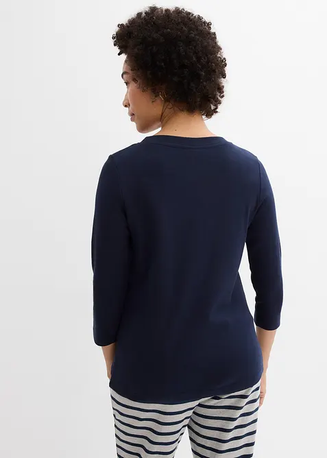 Topp i stabil jersey med ekologisk bomull (3-pack), bonprix