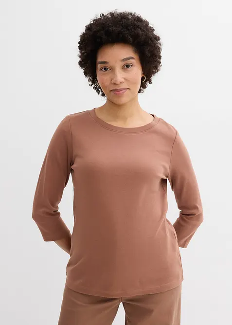 Topp i stabil jersey med ekologisk bomull (3-pack), bonprix