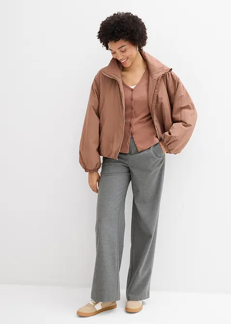 Cardigan i stabil jersey av ekologisk bomull, bonprix