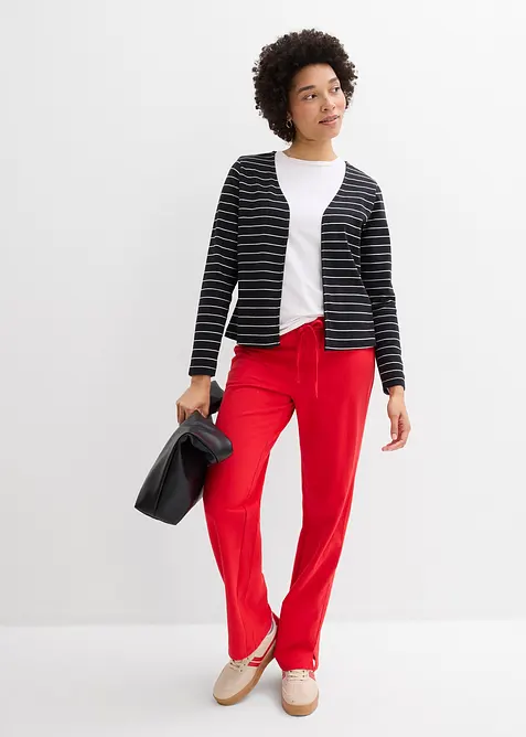 Cardigan i stabil jersey av ekologisk bomull, bonprix