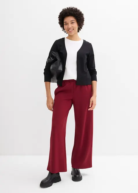 Cardigan i stabil jersey av ekologisk bomull, bonprix