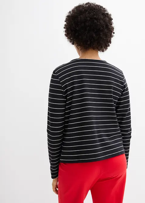 Cardigan i stabil jersey av ekologisk bomull, bonprix