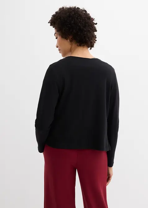 Cardigan i stabil jersey av ekologisk bomull, bonprix