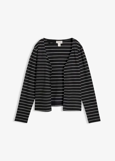 Cardigan i stabil jersey av ekologisk bomull, bonprix